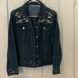 Embellished denim jacket